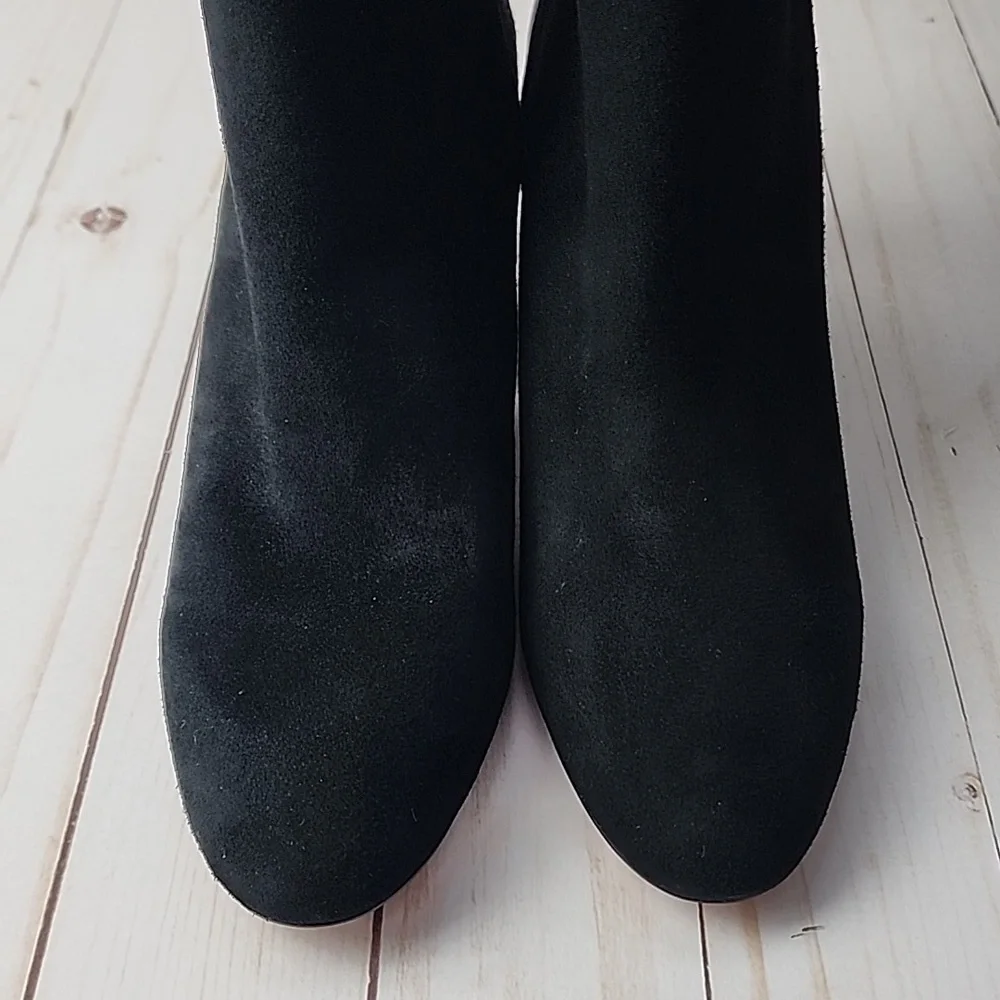 J. Crew Sadie Black Suede Heeled Ankle Boots - Picture 5 of 10